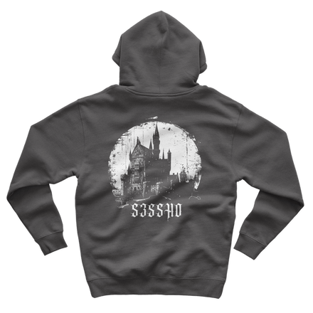 Castle Hoodie B/W