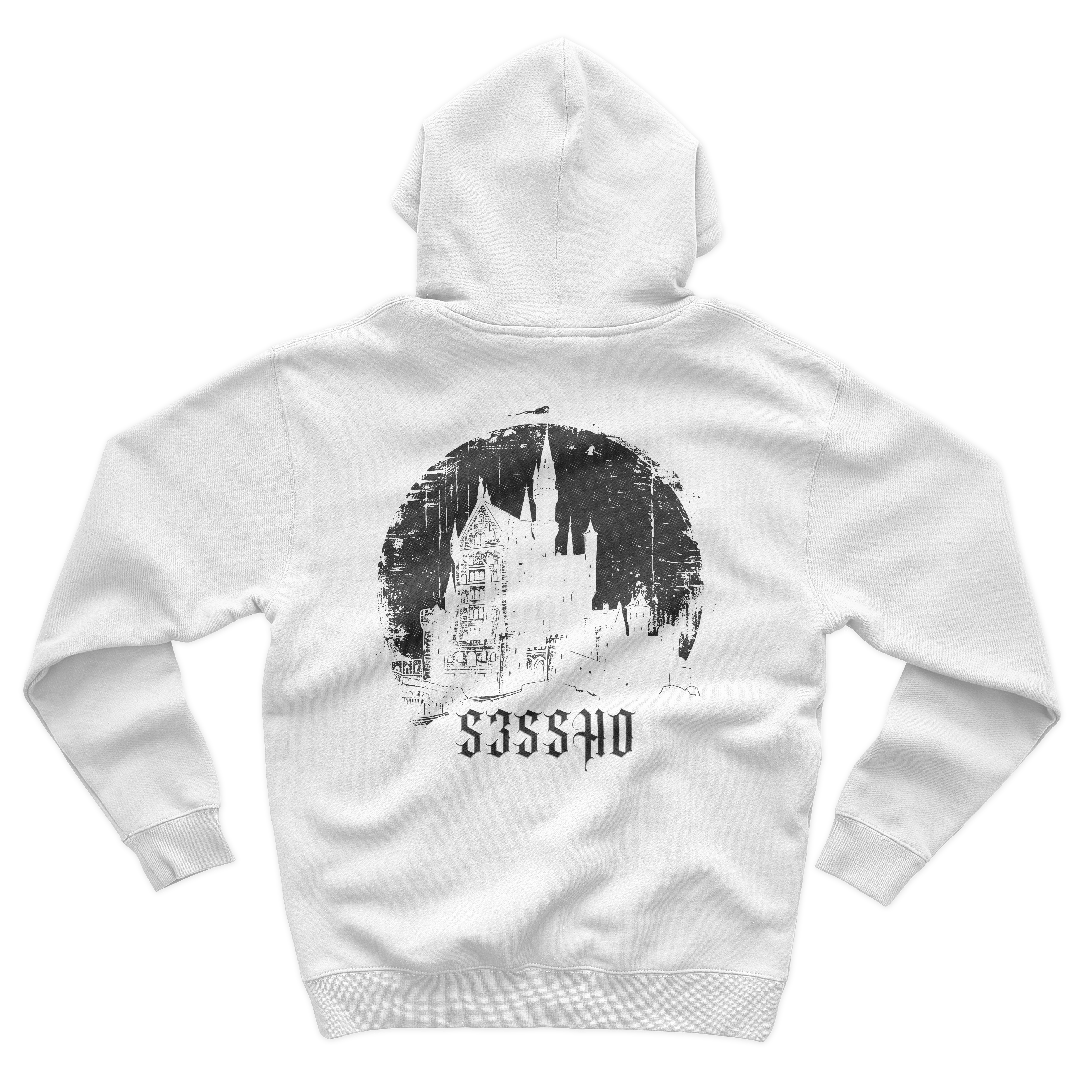 Castle Hoodie B/W