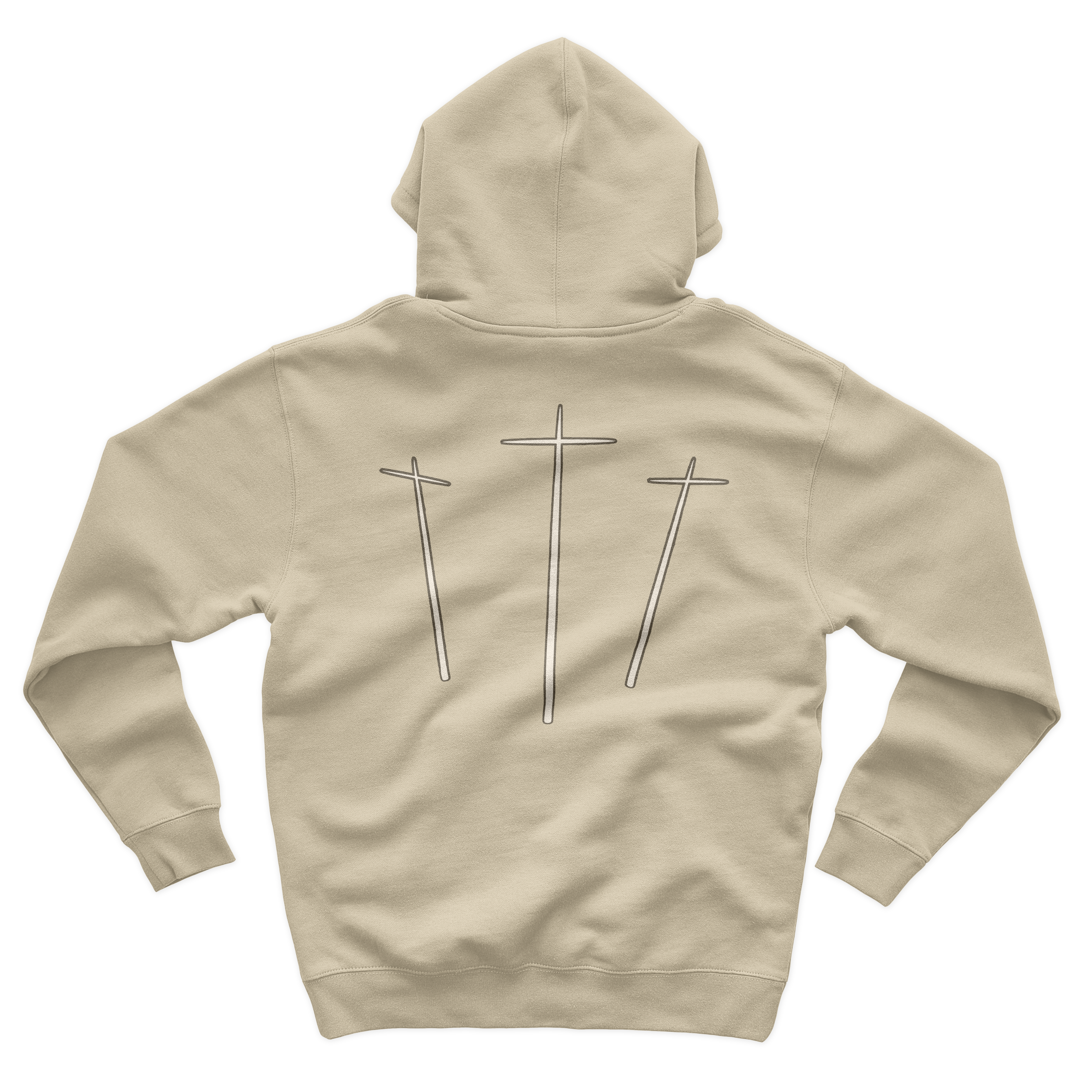 Crosses Hoodie (Bone)